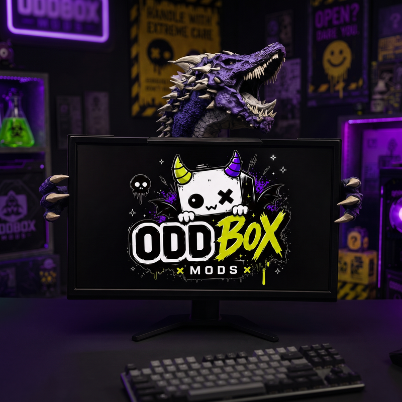 Dragon Monitor Hugger coiled over the top of a gaming monitor