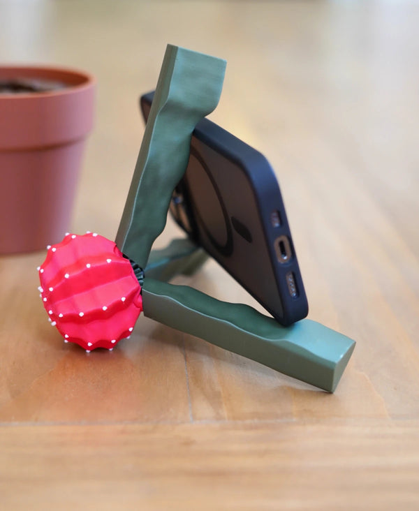 Phoney Cactus - Moon Cactus Phone Stand