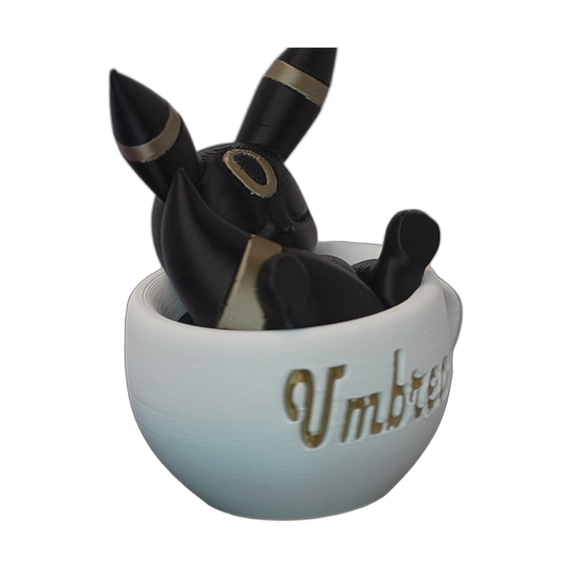 Black Moon-Eared Creature Cup Display