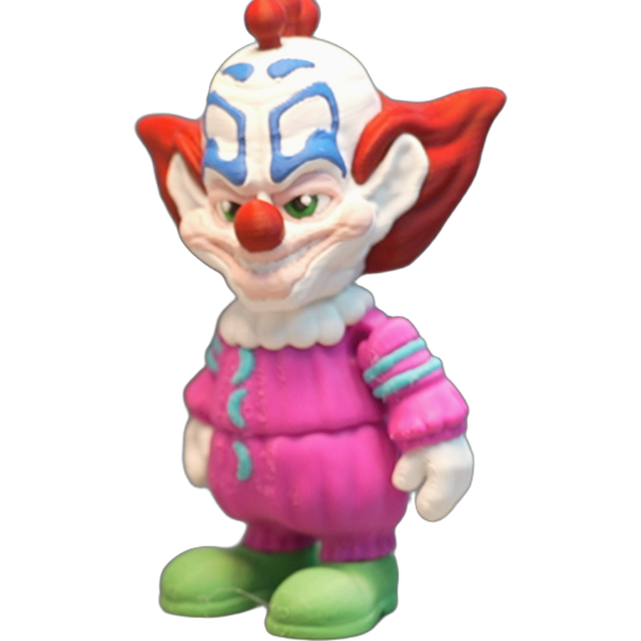 Killer Clown Figure — Multicolor 3D Printed Collectible