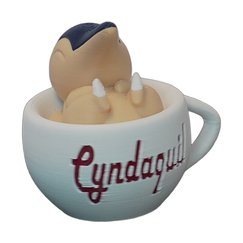 Cream Flame Creature Cup Display