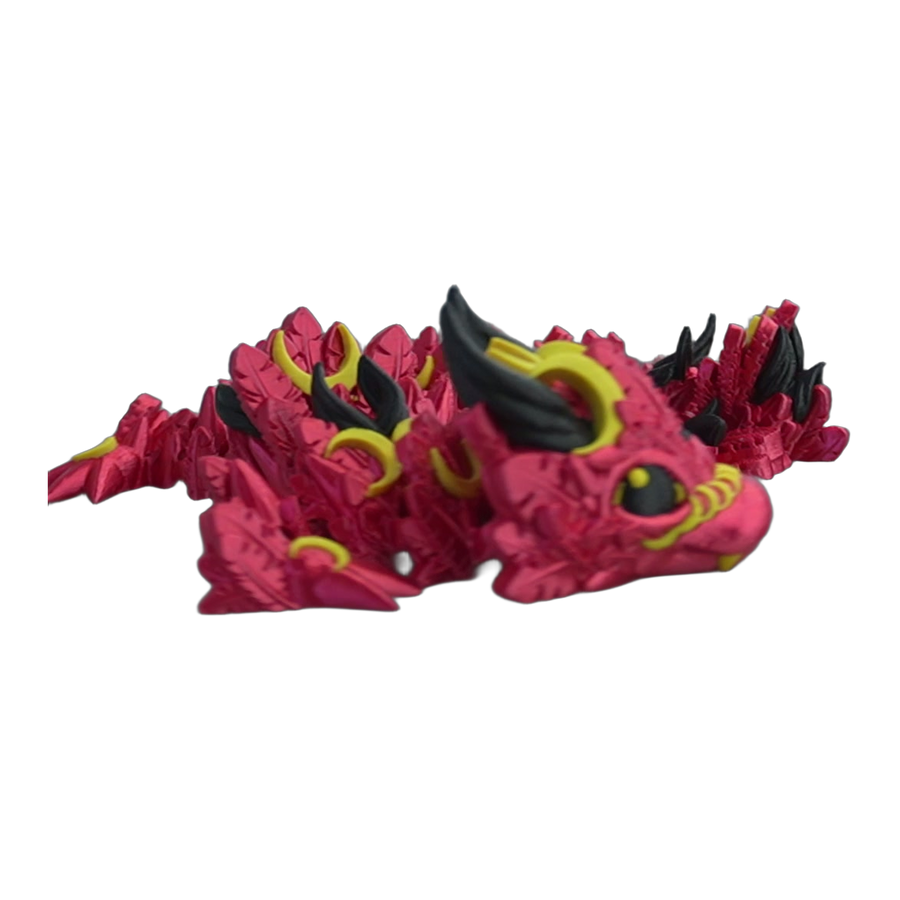 Crimson Feather Baby Dragon