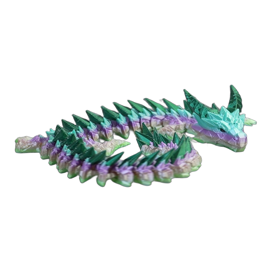 Emerald Crystal Serpent Dragon