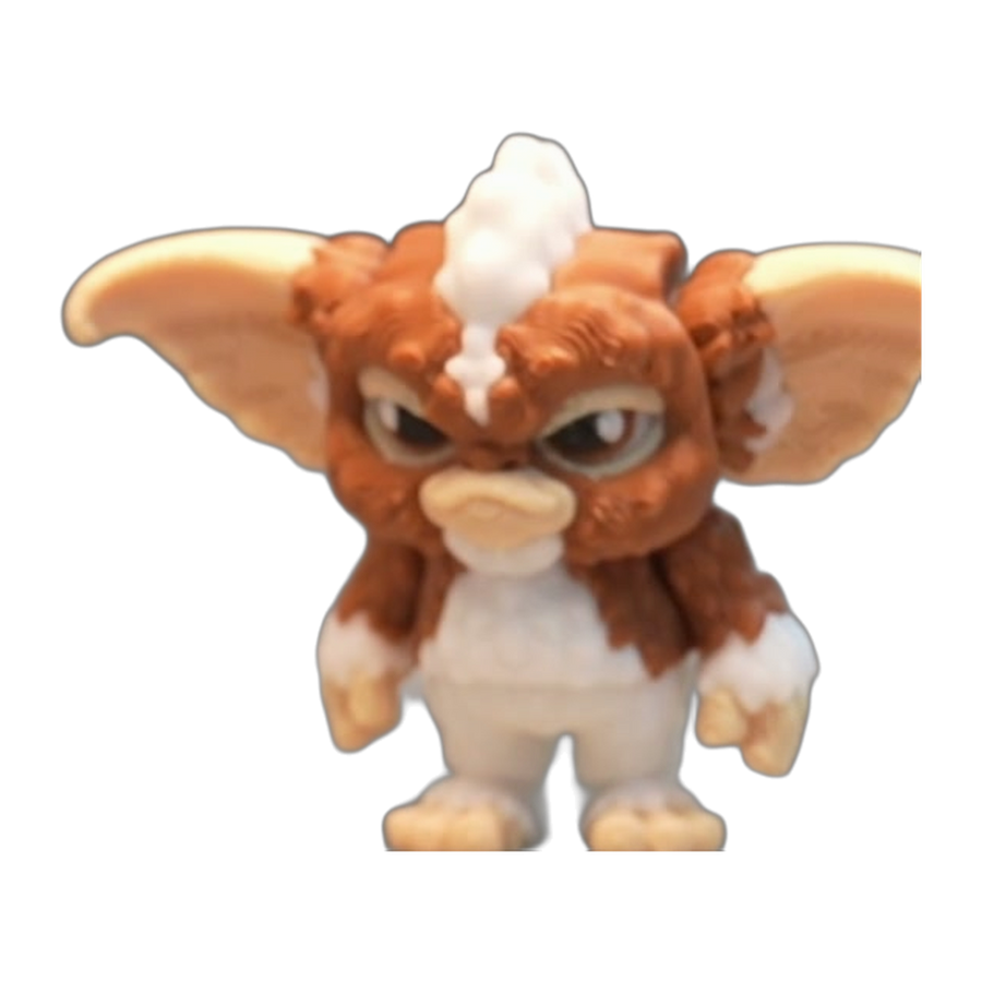 Flexi Mohawk Creature — Brown & Cream Poseable Figure (3D Printed)
