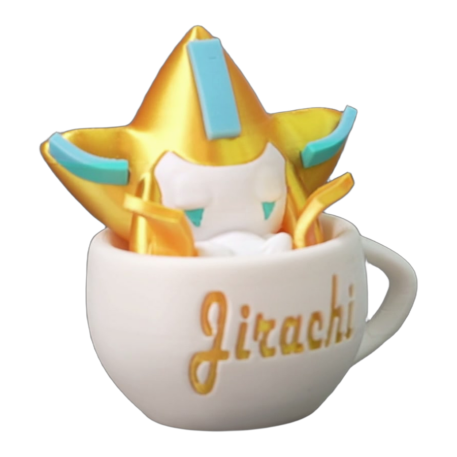 Metallic Gold Star Creature Cup Display