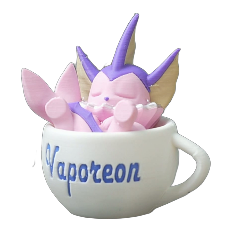 Pink Finned Creature Cup Display