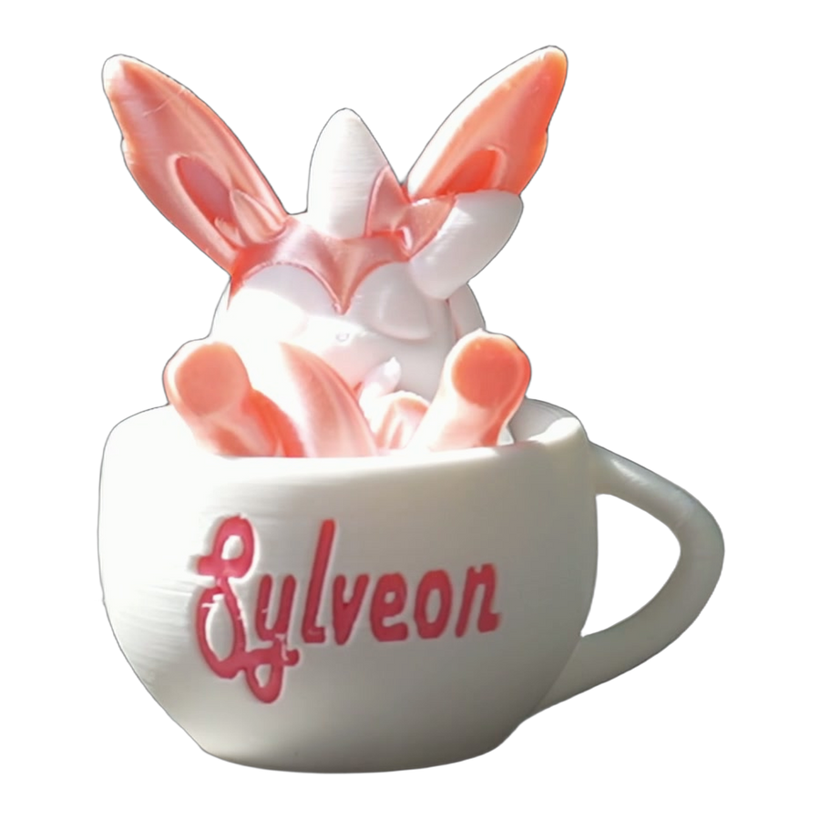 Pink Ribboned Creature Cup Display