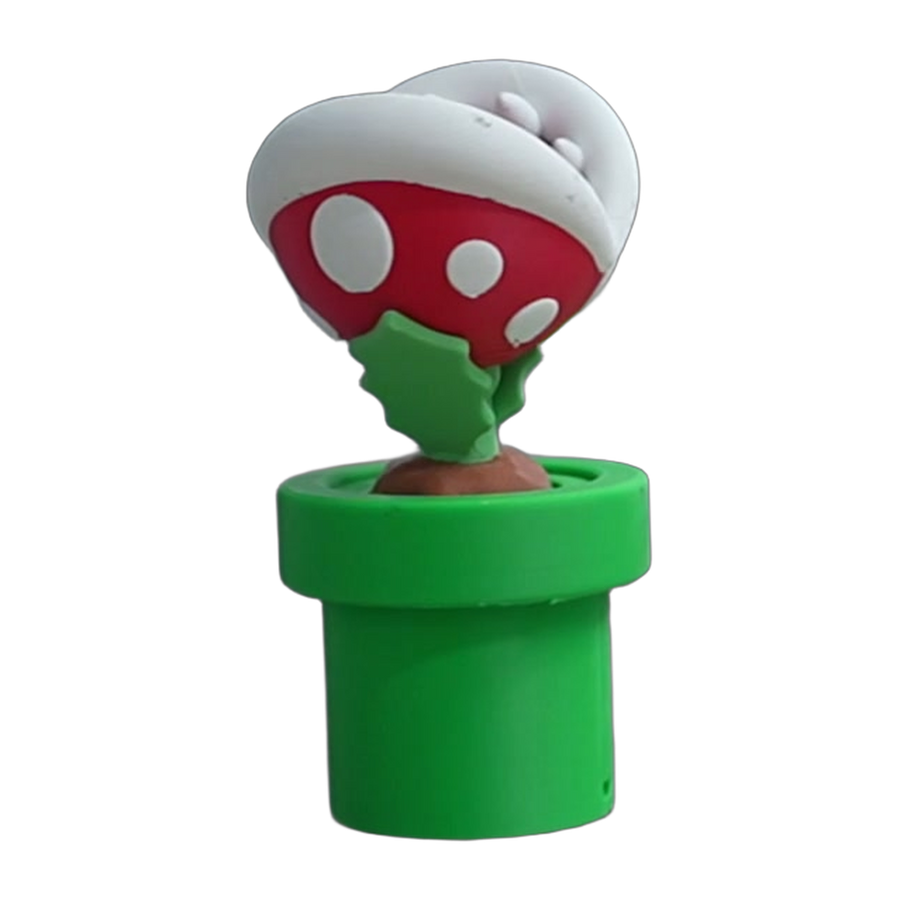 Piranha Plant Clicker — Green Pipe Fidget Toy (3D Printed)