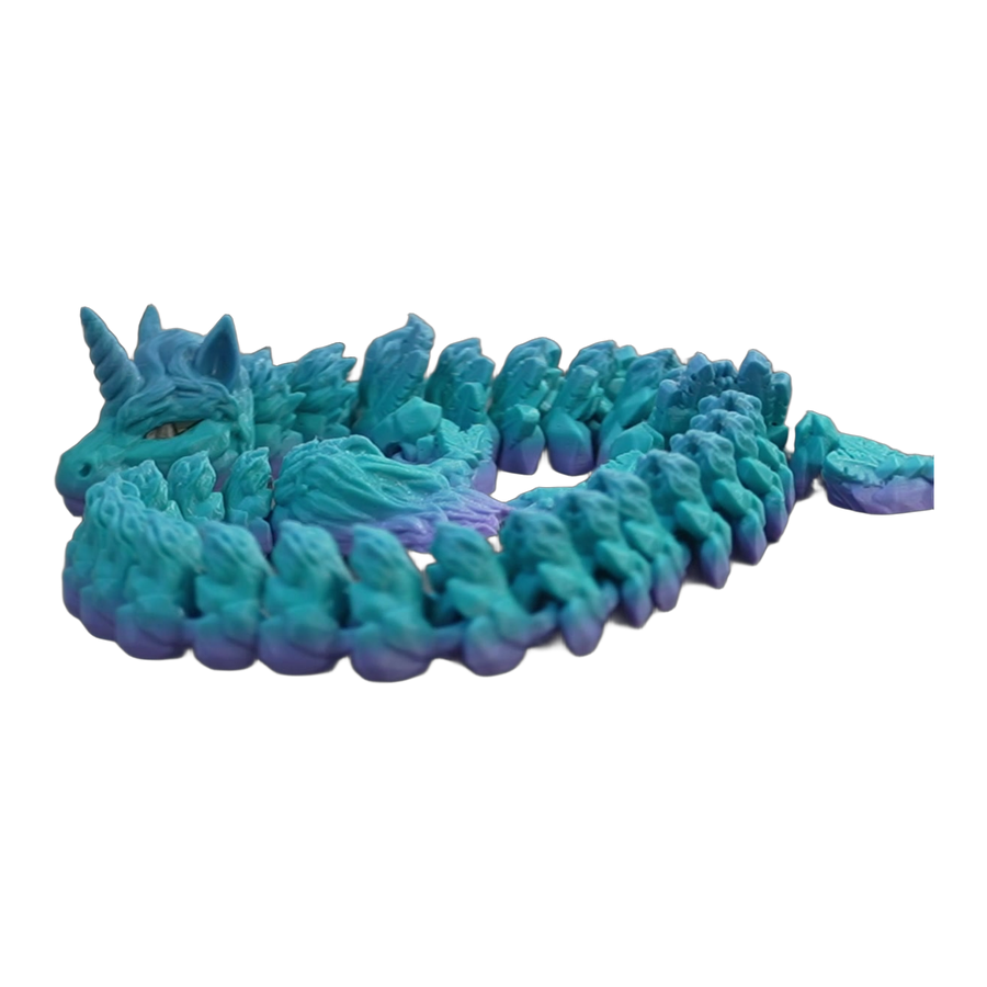 Teal Coral Flexible Dragon