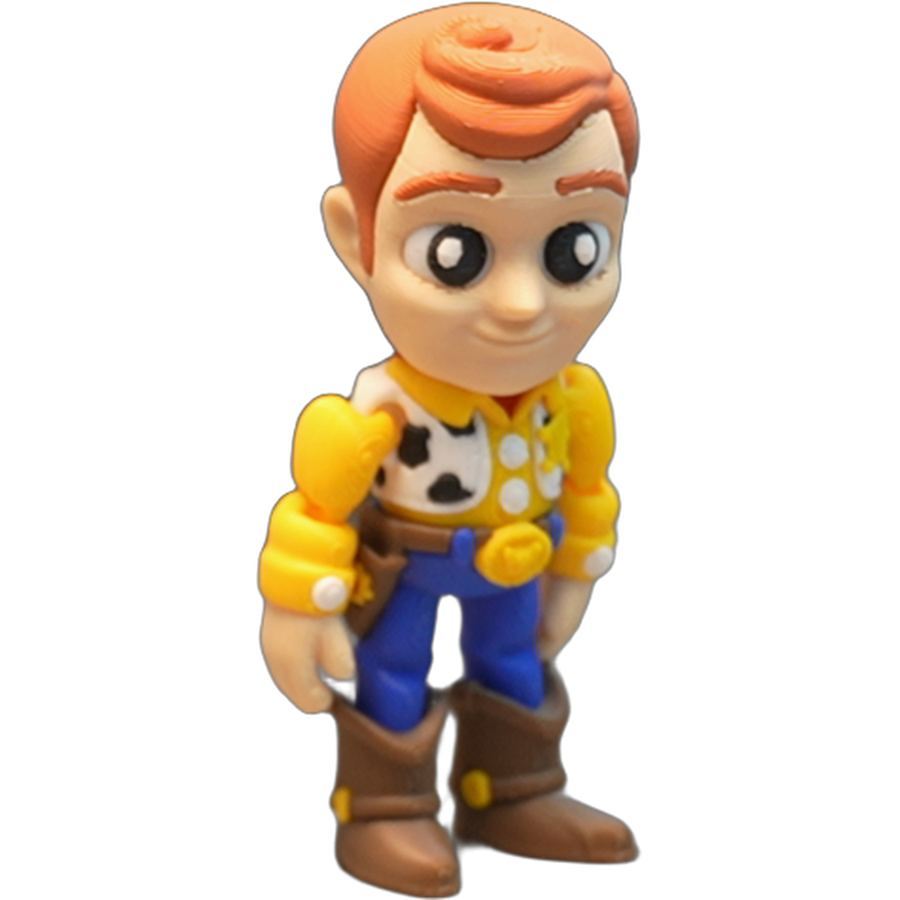 Woody Cowboy Figure — 7-Color 3D Printed Collectible