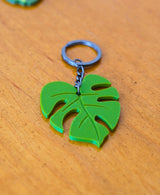 Monstera Leaf Keychain