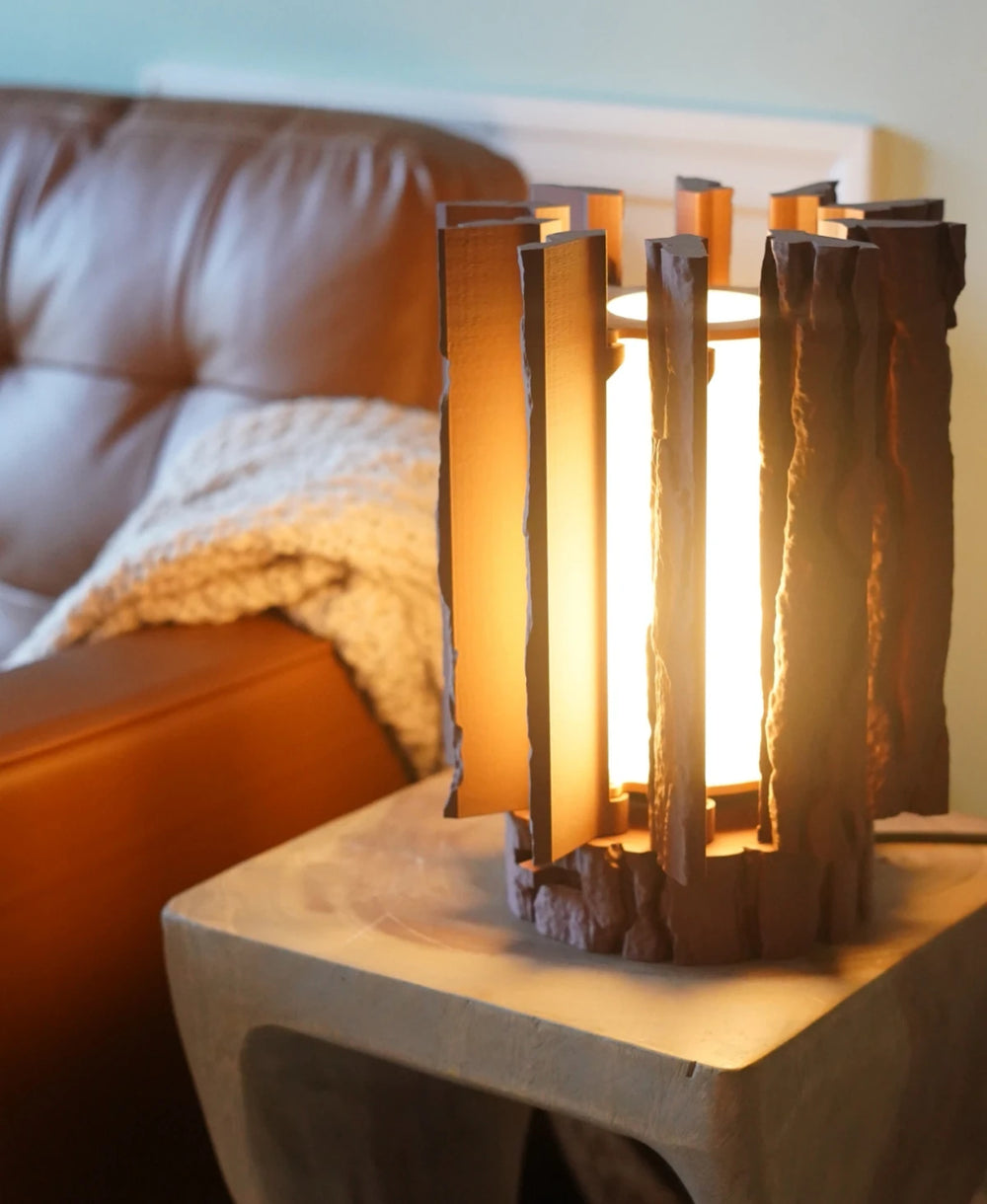 Lantern Log - Dimmable Wood-Texture Lamp
