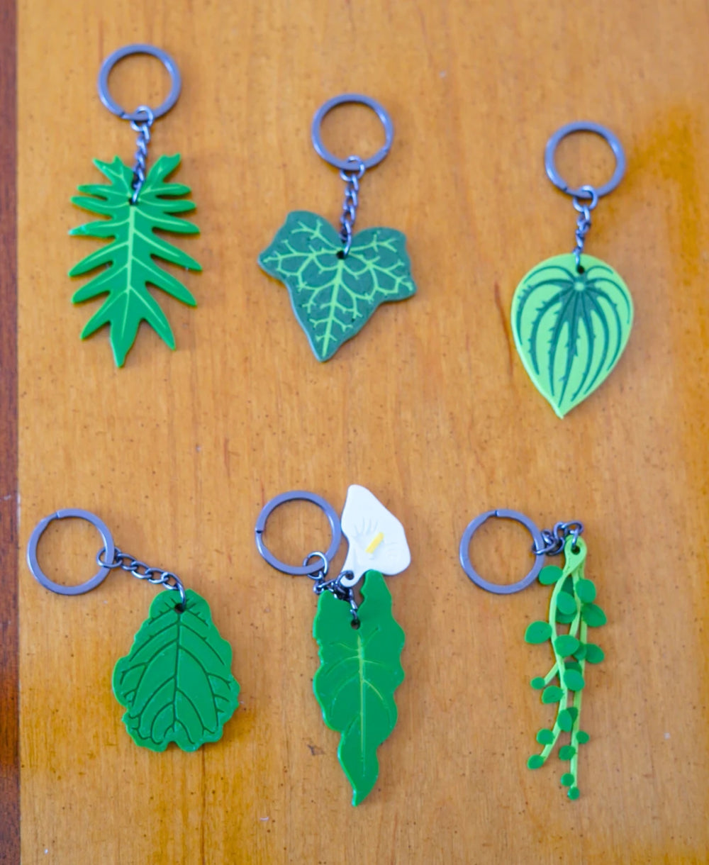 Leafy Keys - Leaf Keychain Set (6 New Leaves)