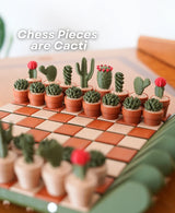 Cactichess - Cactus Chess Set in a Pot