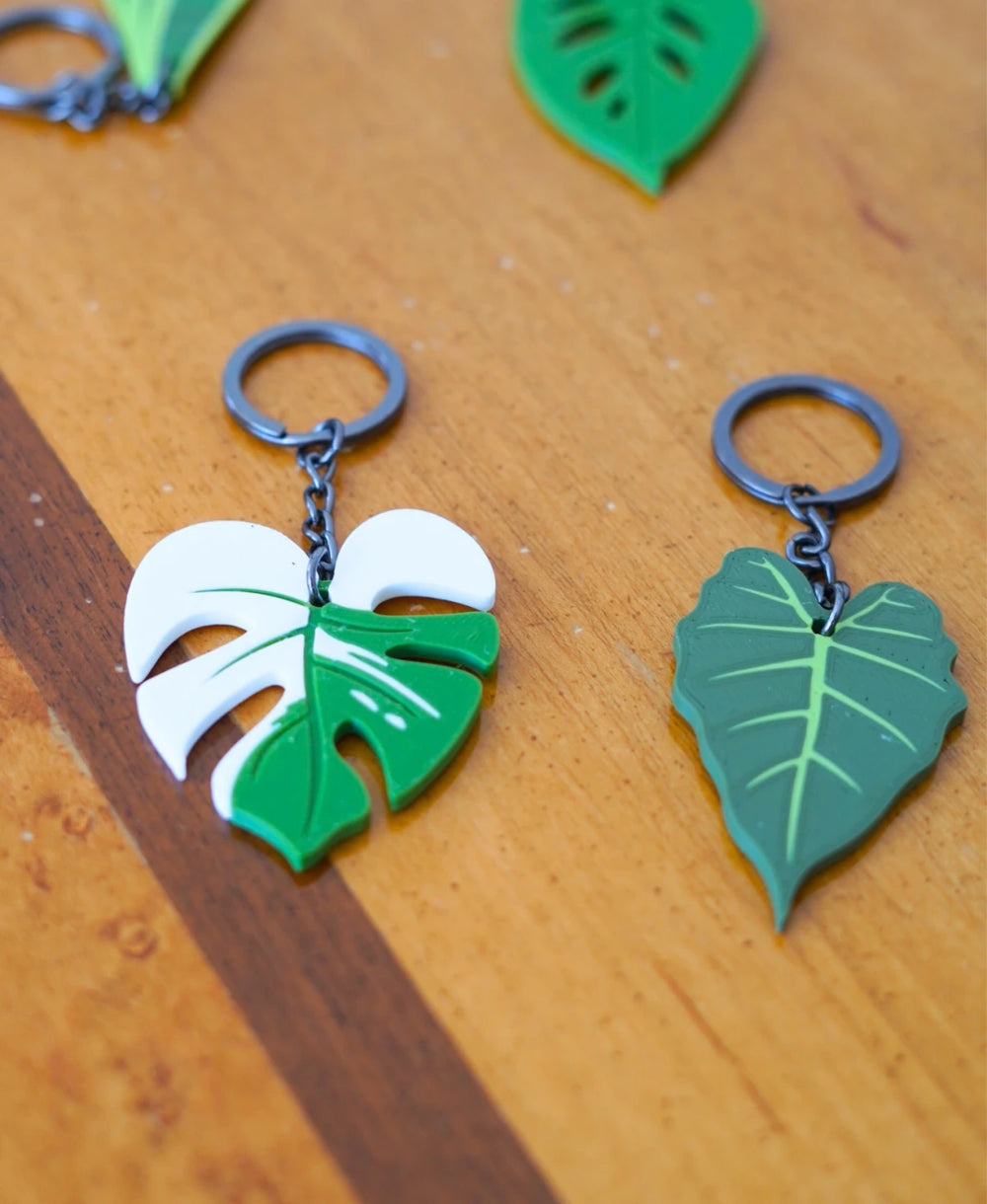 Leafy Keys - Leaf Keychain Set
