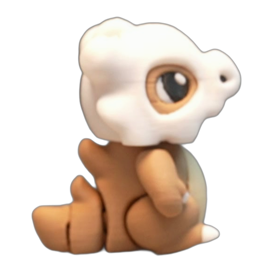 Flexi Cubone — Bone Helmet Articulated Fidget Toy