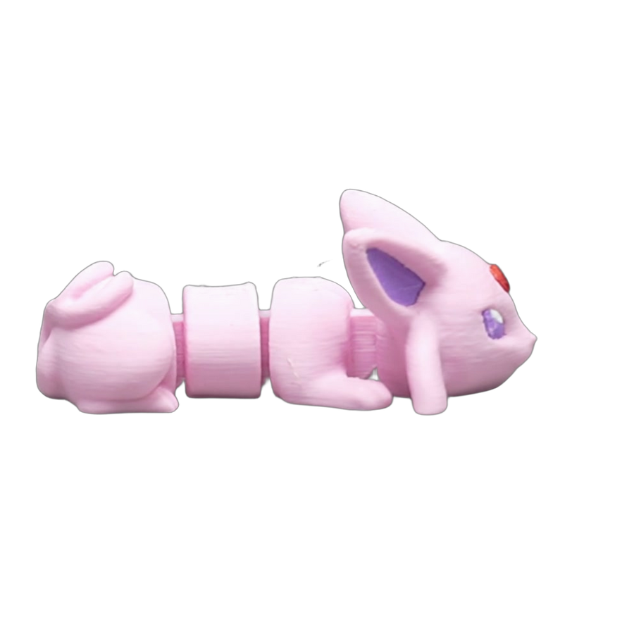 Flexi Sun Fox — Blush Pink Articulated Toy (3D Printed)