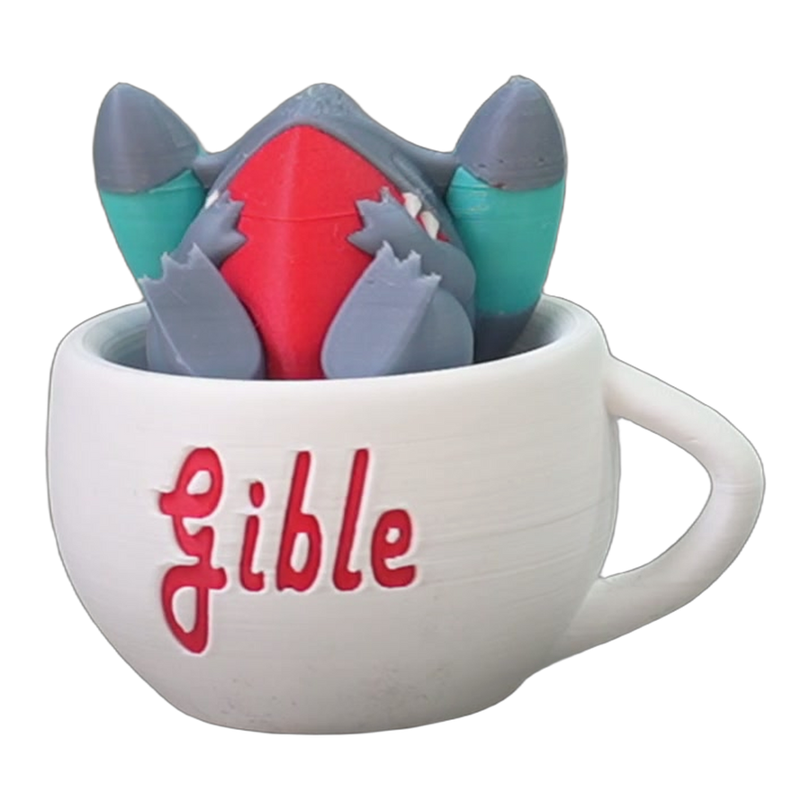 Grey Shark Creature Cup Display
