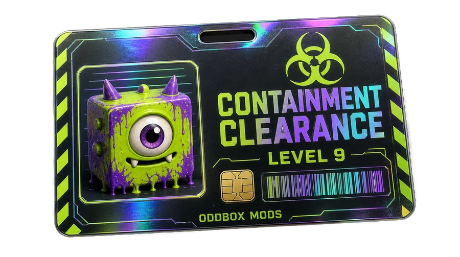 Oddbox Containment Clearance Level 9 keycard