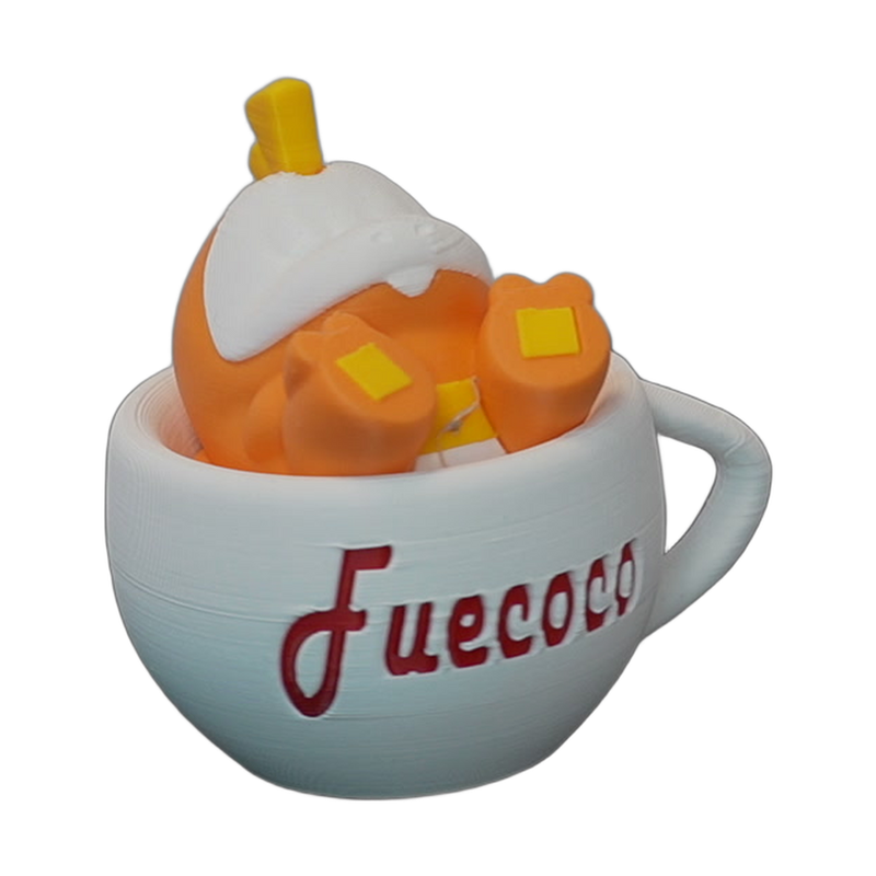 Orange Fire Creature Cup Display
