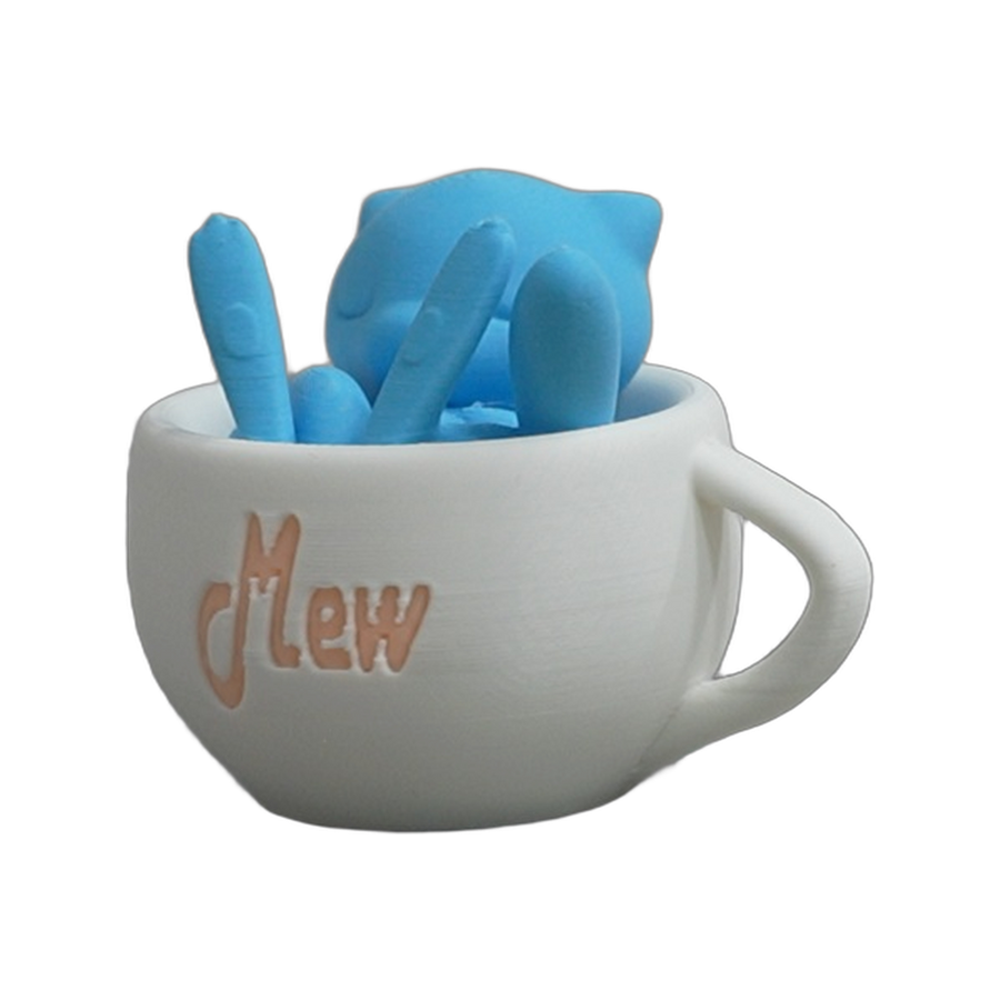 Shiny Blue Creature Cup Display