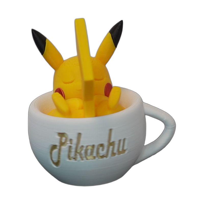 Yellow Long-Eared Creature Cup Display